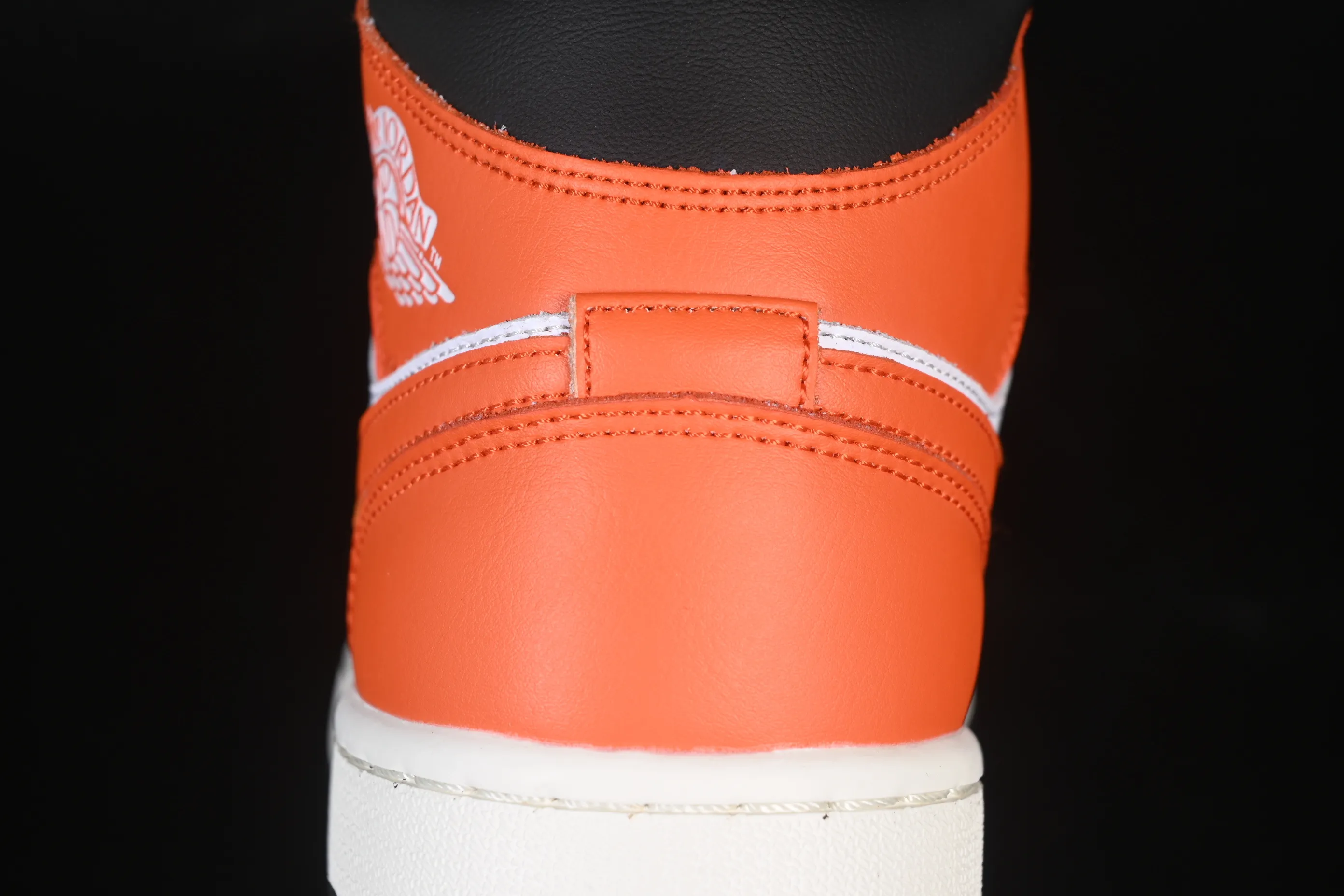 All categories Air Jordan Jordan series basketball shoes Air Jordan 1 Mid Air Jordan 1 Mid AJ1 Joe 1 black and white orange mid-top cultural and casual sneakers DQ8426-801